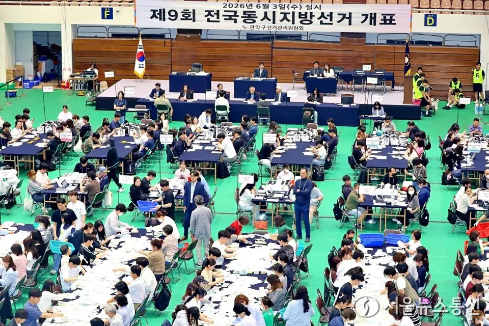 6·3 지방선거 승리의 주인공을 가릴 개표 작업 시작