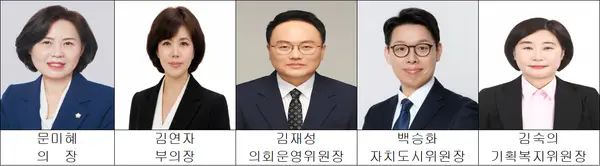 제10대 전반기 계양구의회 의장단 구성